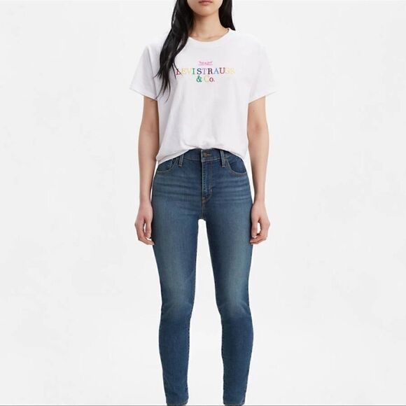 Women’s Levi’s 720 High Rise Super Skinny Distress Raw Hem Jeans. Size 28. - Picture 1 of 11
